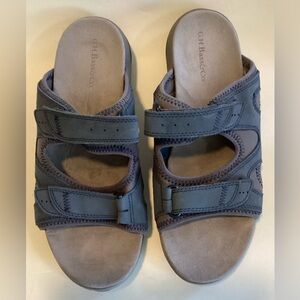 G.H. Bass & Co. brand adjustable double-strap mule sandals, 8.5